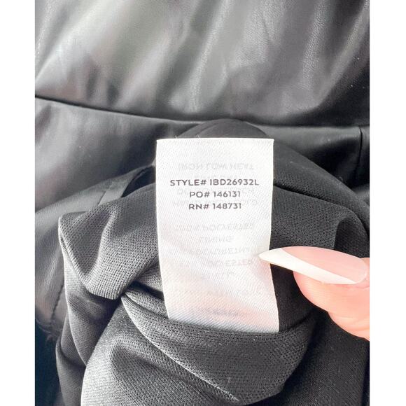 NEW Lulus Highly Favored Black Vegan Leather One-Shoulder Mini Dress Small Sexy - Picture 8 of 8